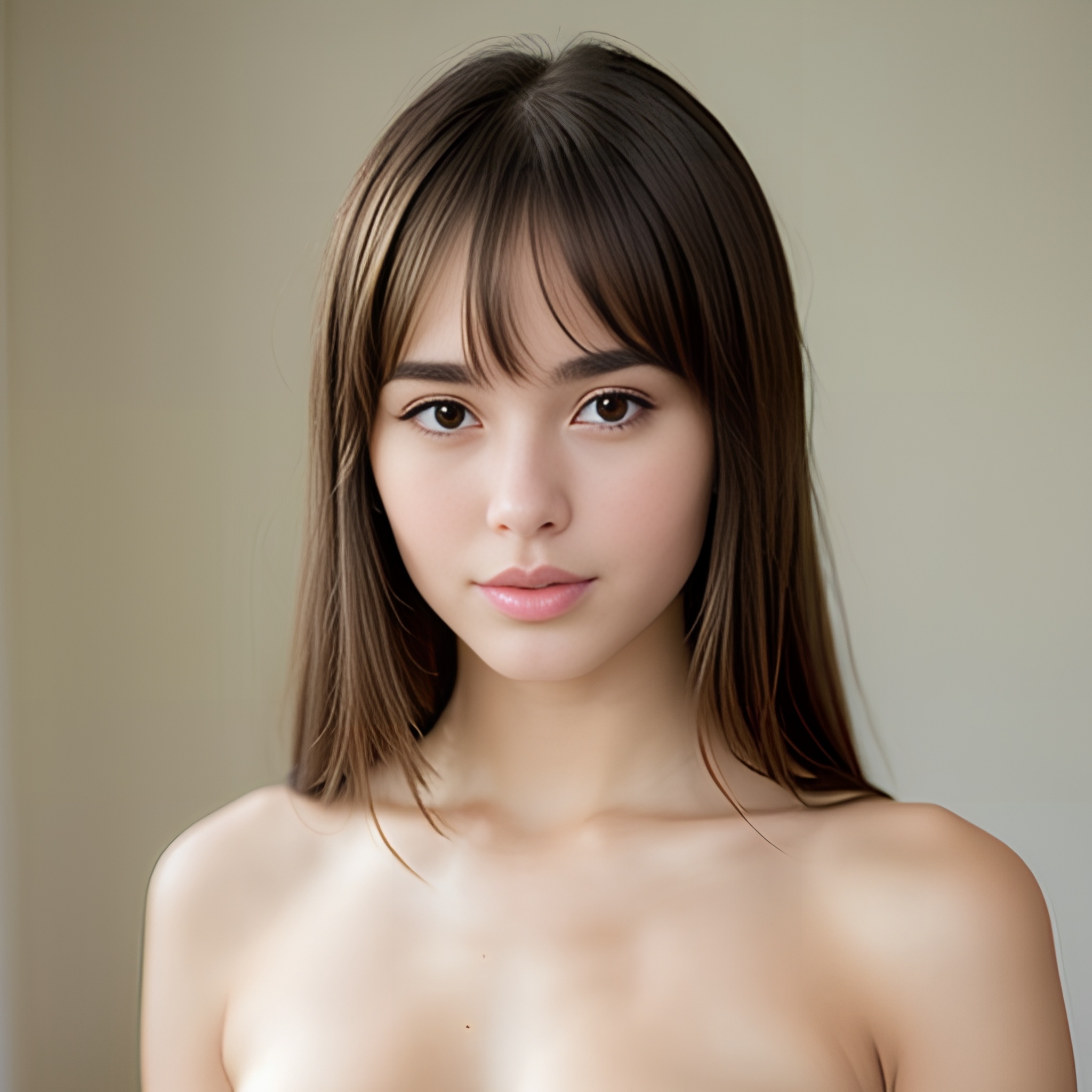 topless middle eastern ponytail haircut