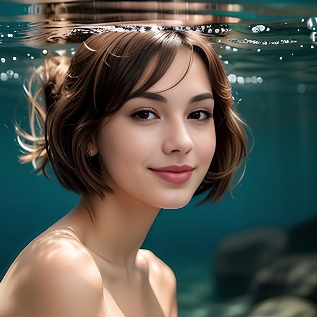 underwater bangs hair 