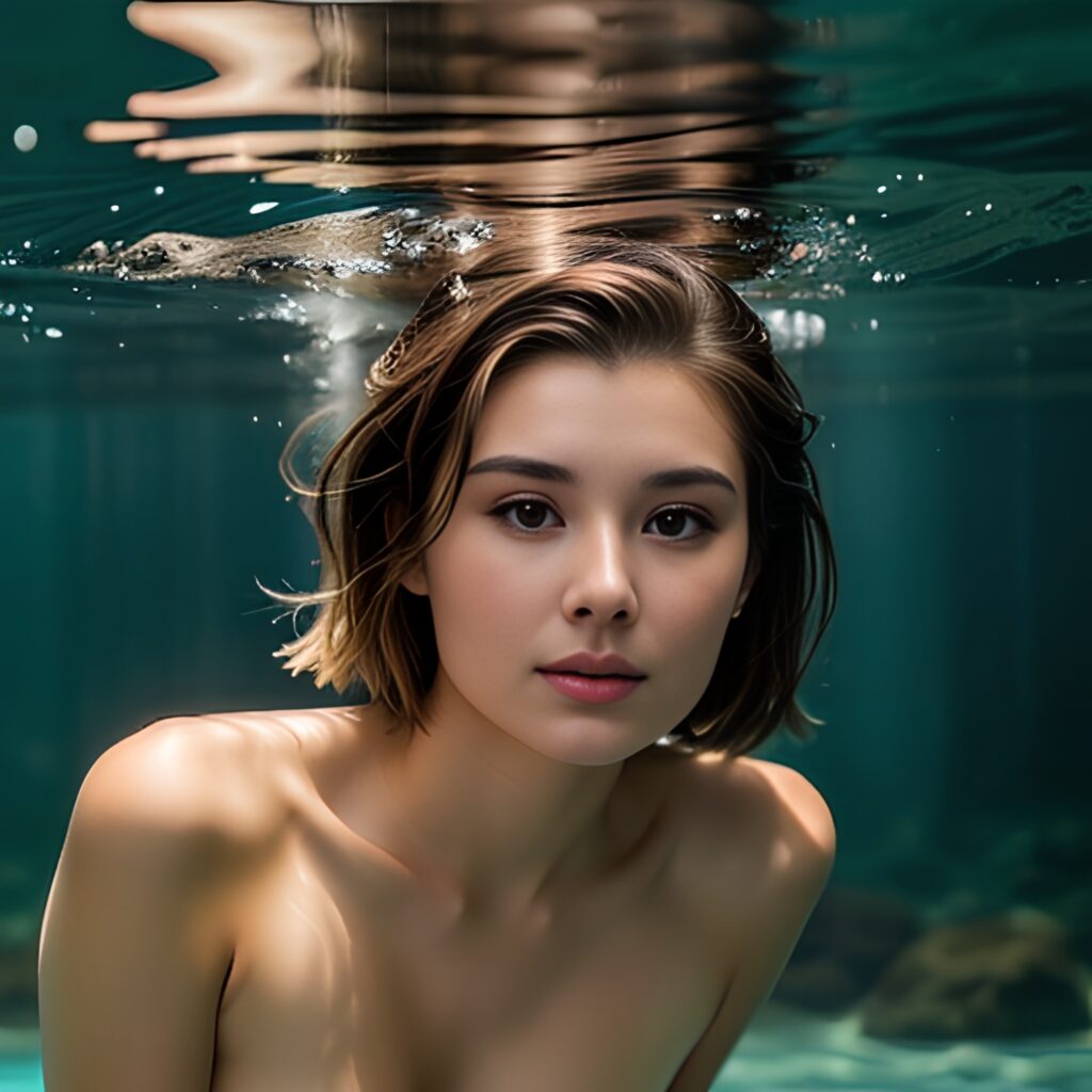 underwater bangs hair 