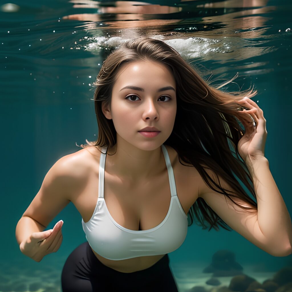 underwater cum on face yoga pants 