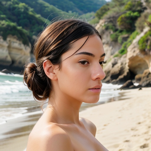 bangs hair beach front 