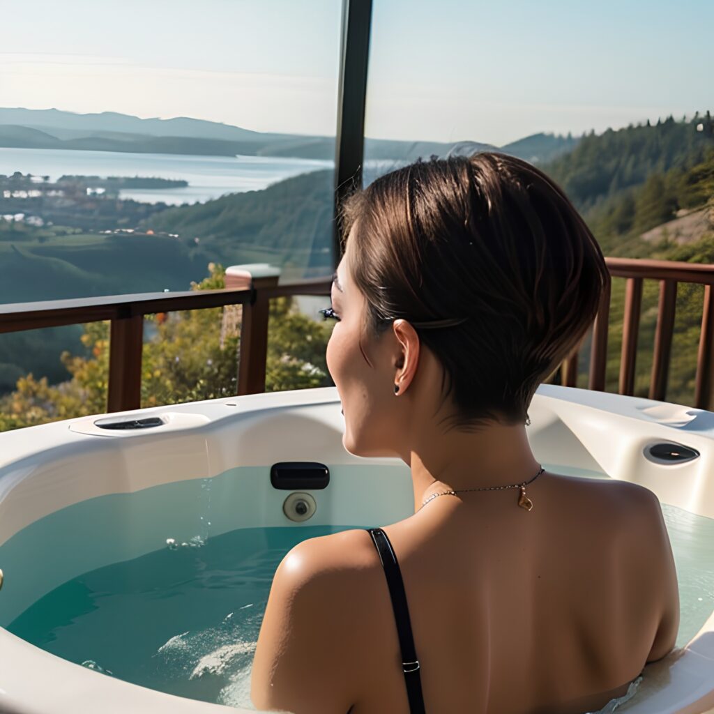 bikini pixie haircut hot tub 