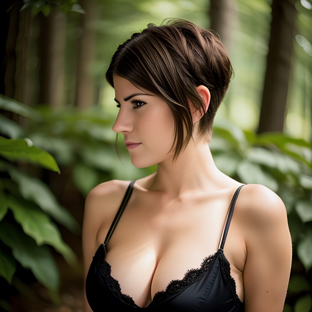 cleavage pixie haircut indian 