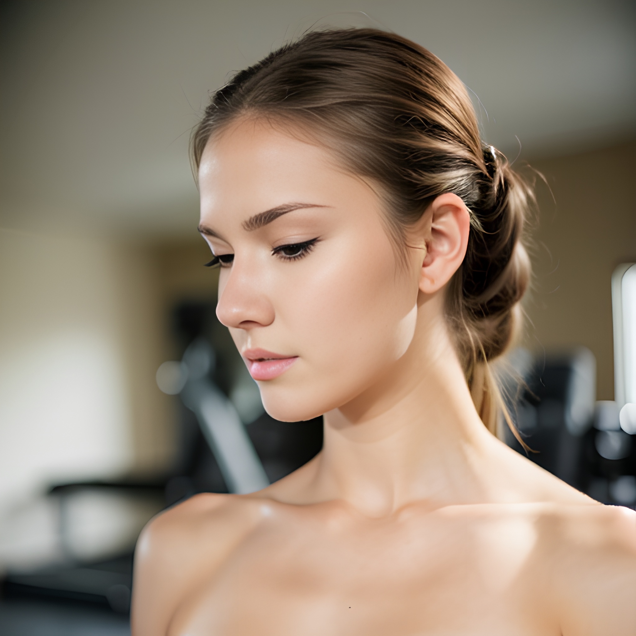 gym bangs hair indonesian