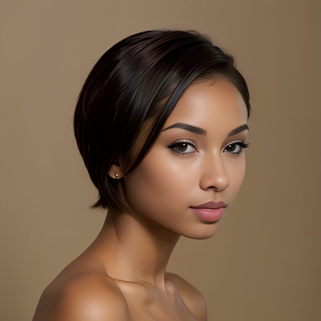 indonesian side pixie haircut 