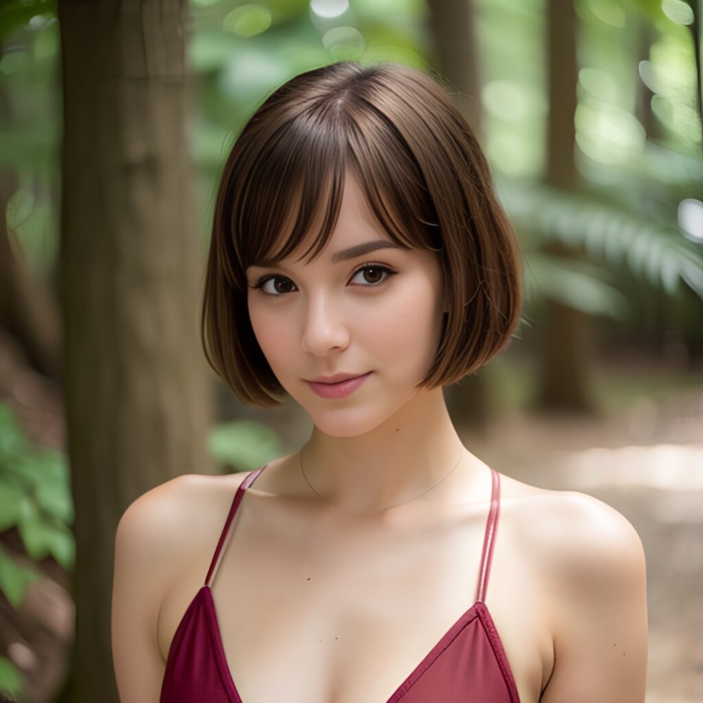 pixie haircut bikini 