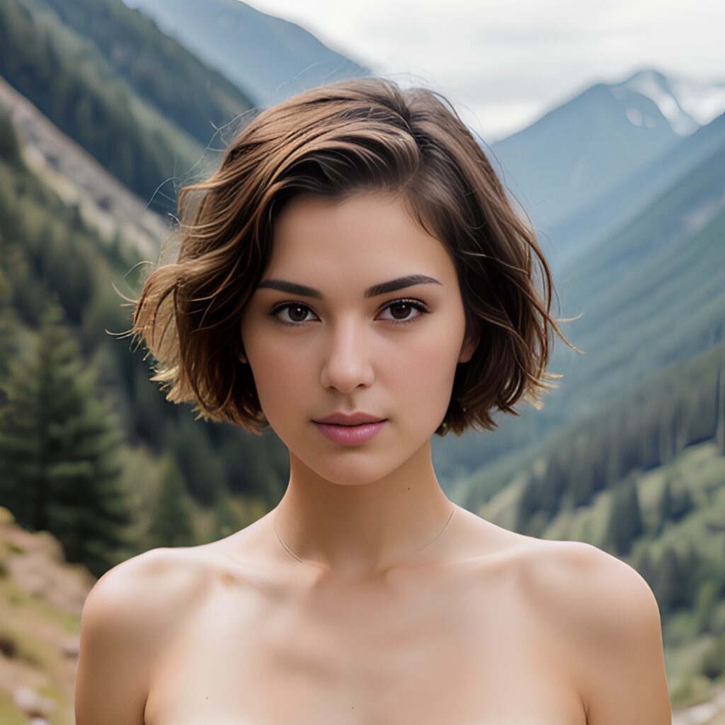 pixie haircut mountains middle eastern 