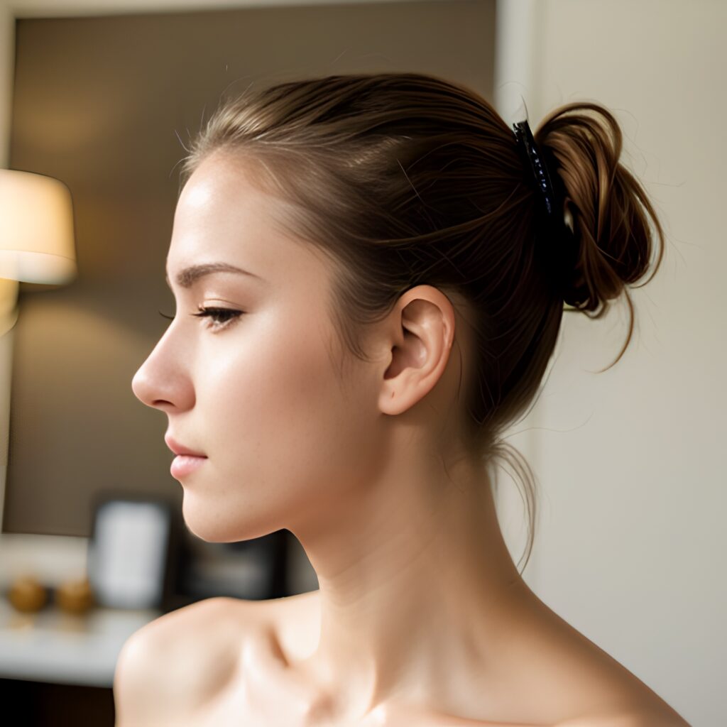 ponytail haircut topless 