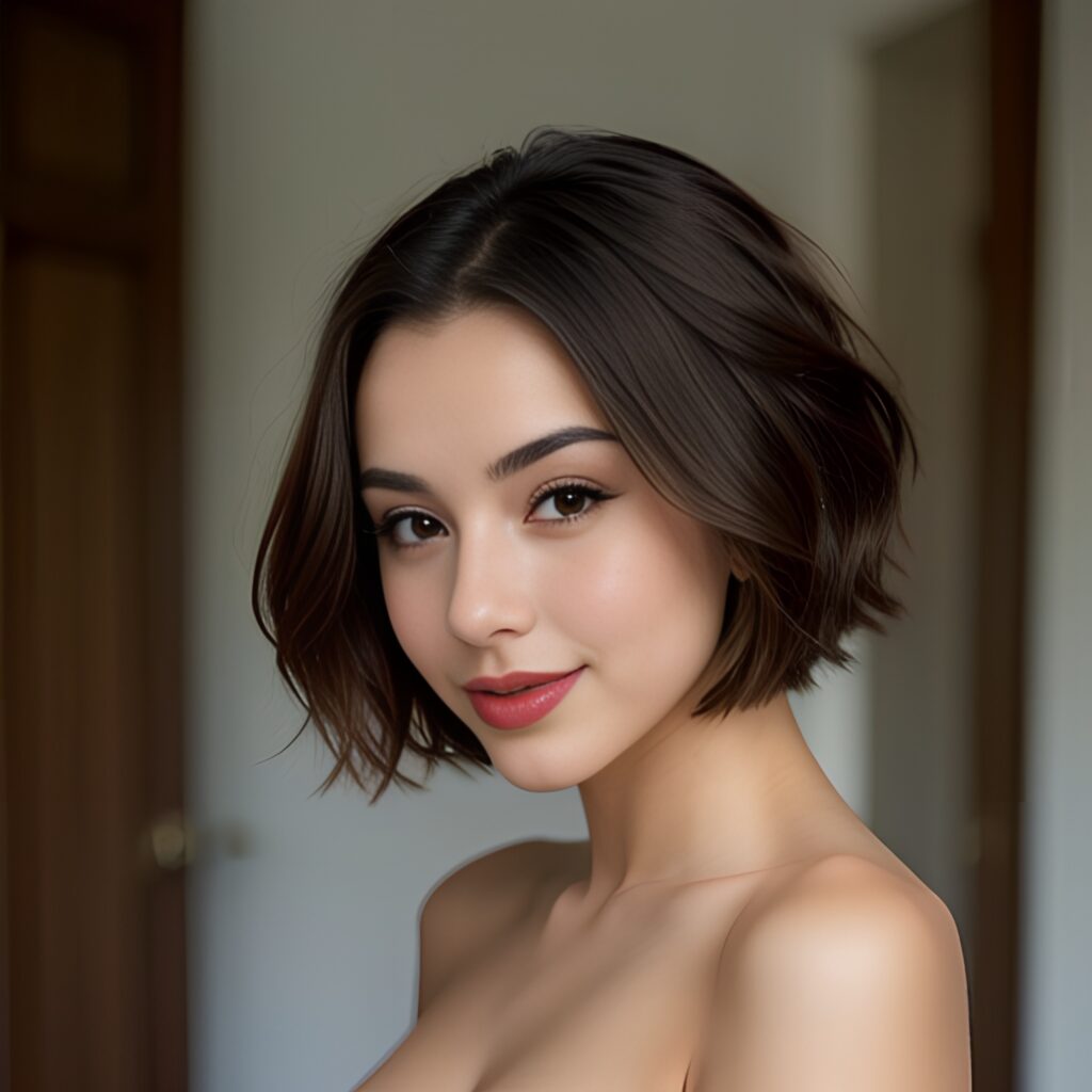 side pixie haircut 