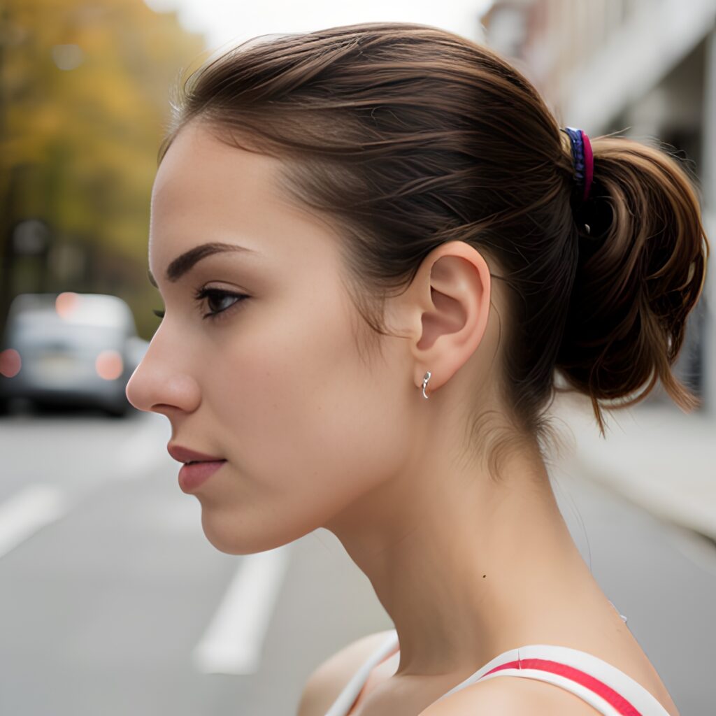 street ponytail haircut side 