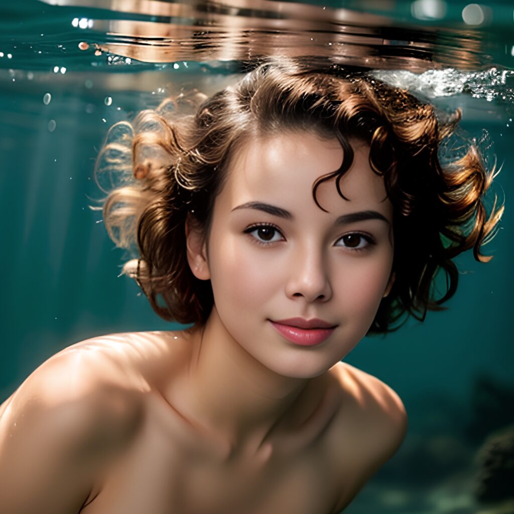 underwater bangs hair 