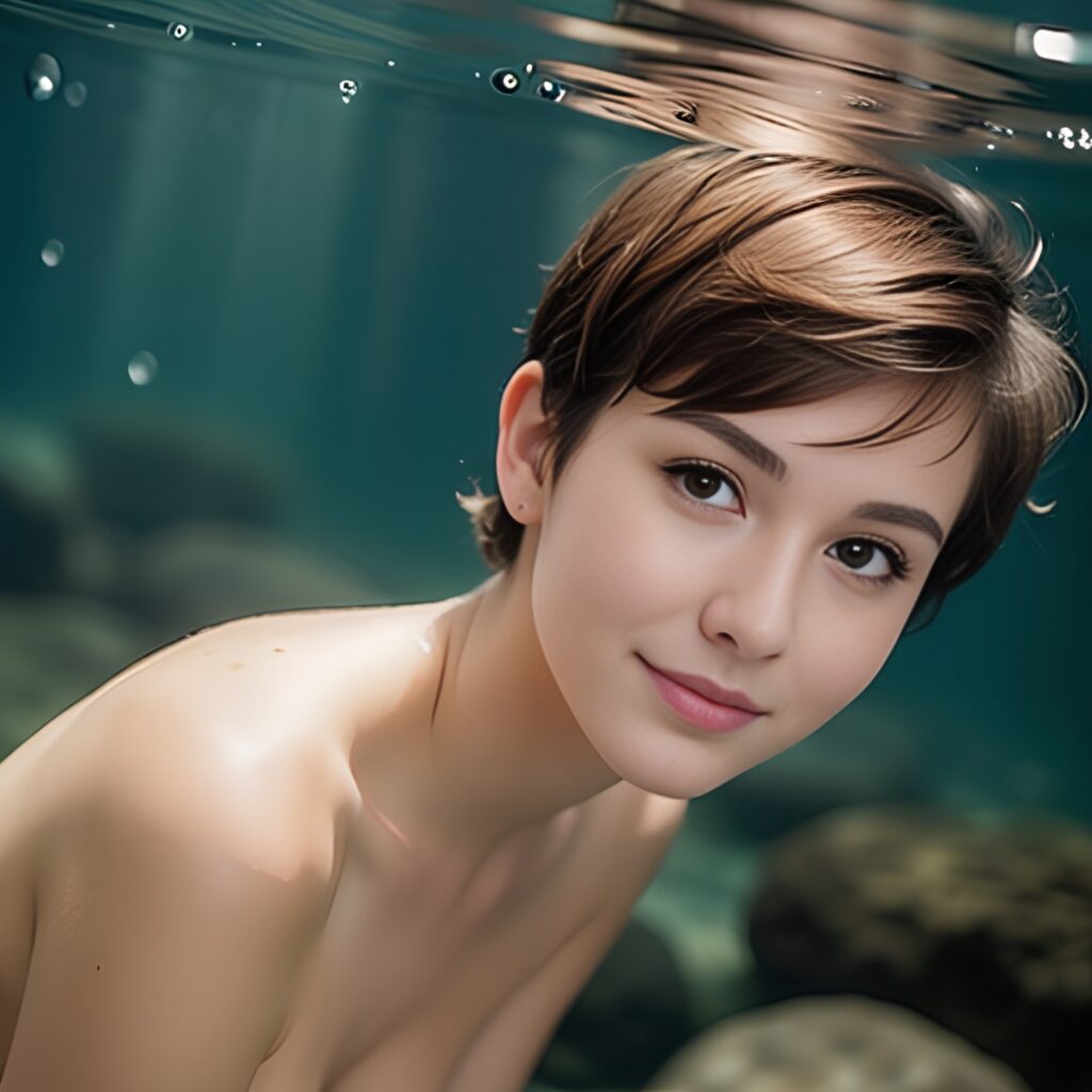 underwater pixie haircut 