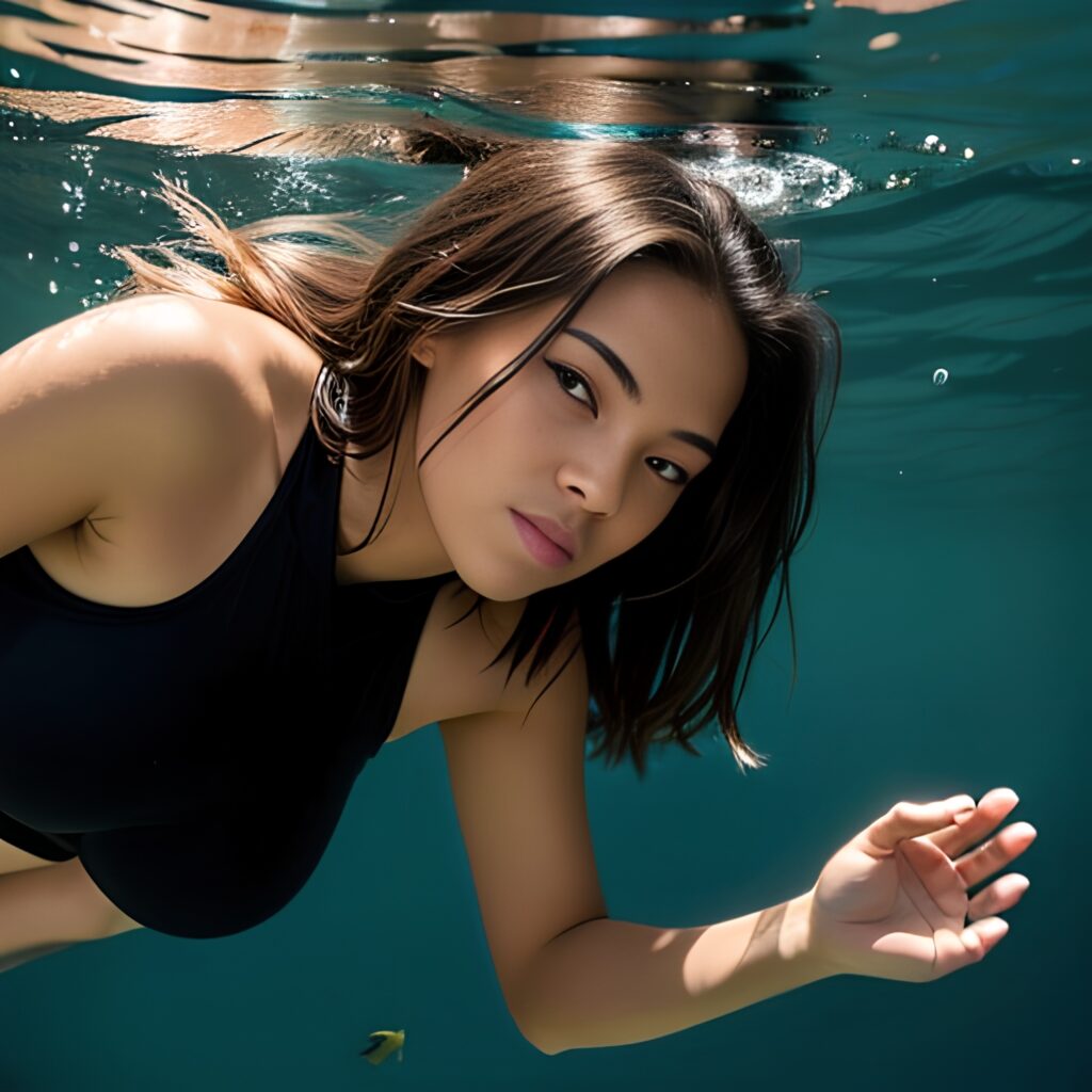 yoga pants underwater 