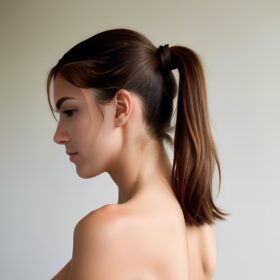 back ponytail haircut beautiful arabic