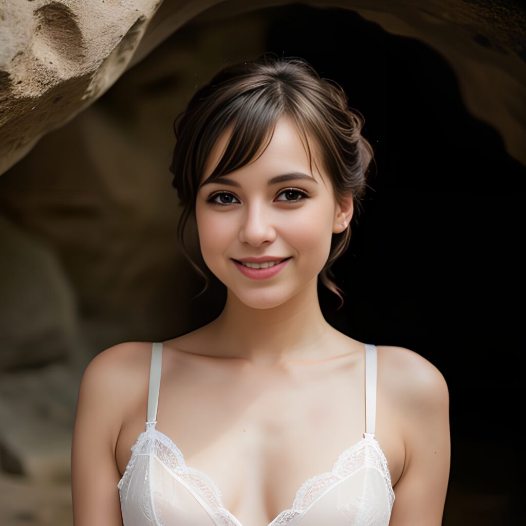 cave lingerie bangs hair 