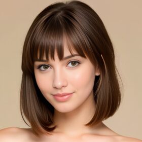 cum on body bangs hair