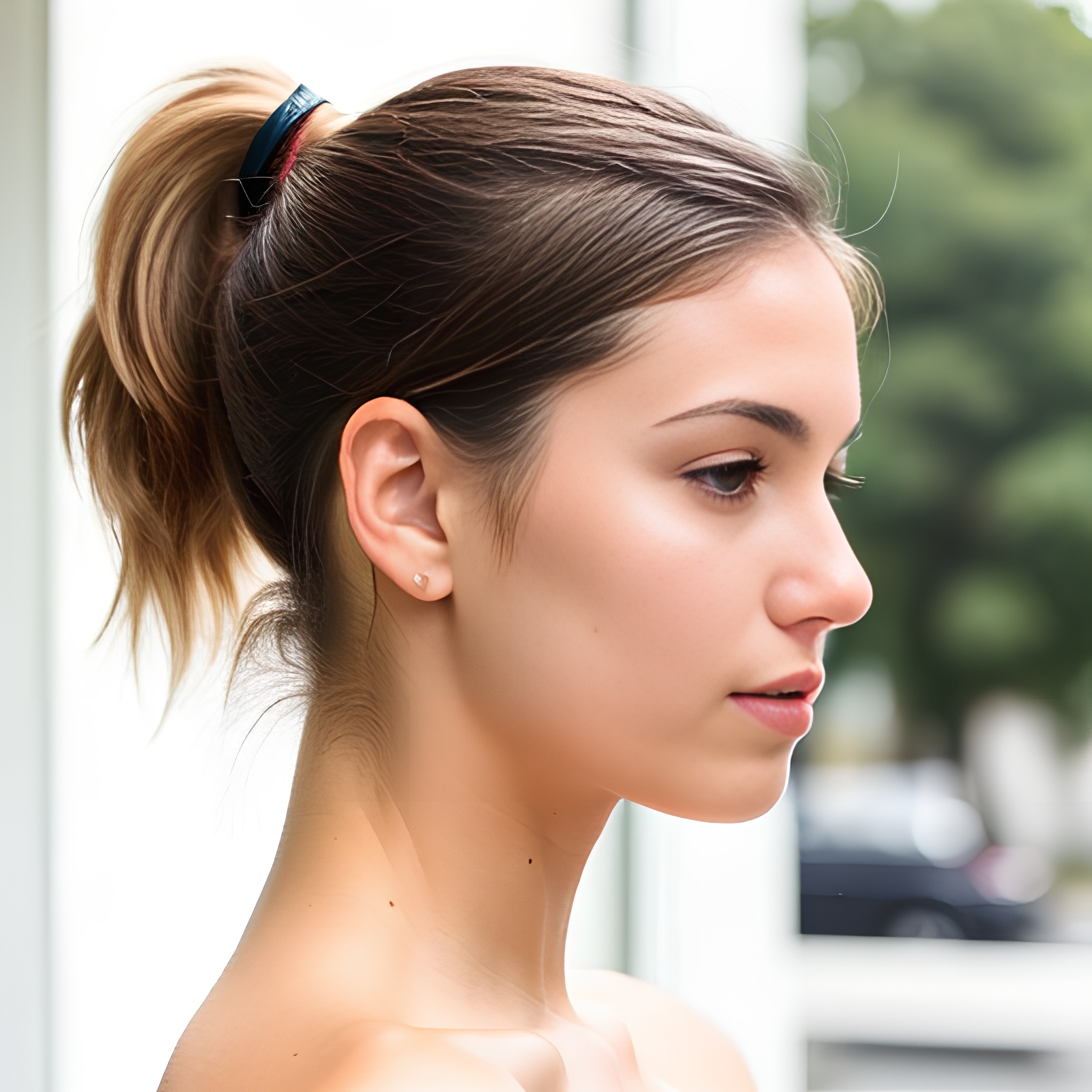 front ponytail haircut 