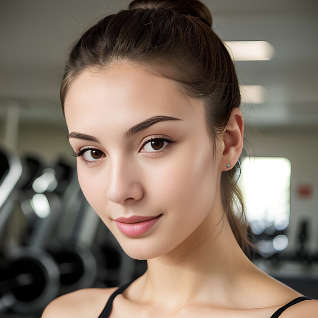 gym cum on face close 