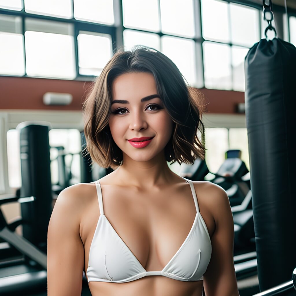 gym topless pixie haircut 