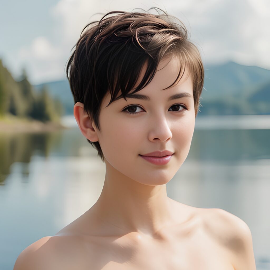 pixie haircut lake 