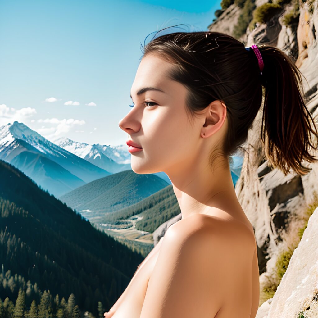 ponytail haircut mountains indonesian 