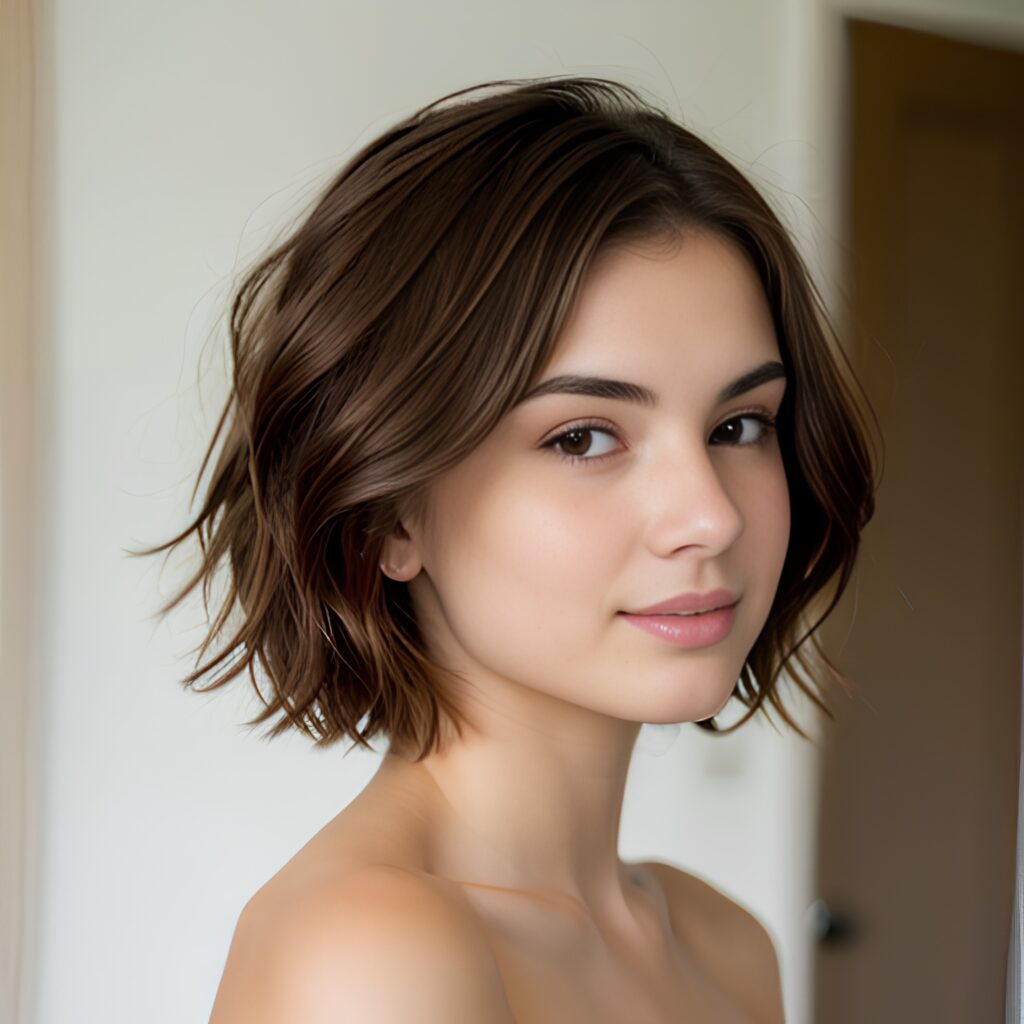 side pixie haircut 