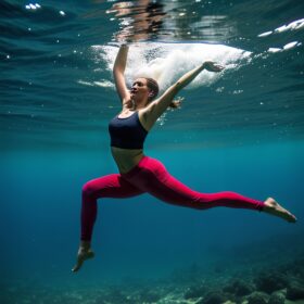 underwater yoga pants arabic