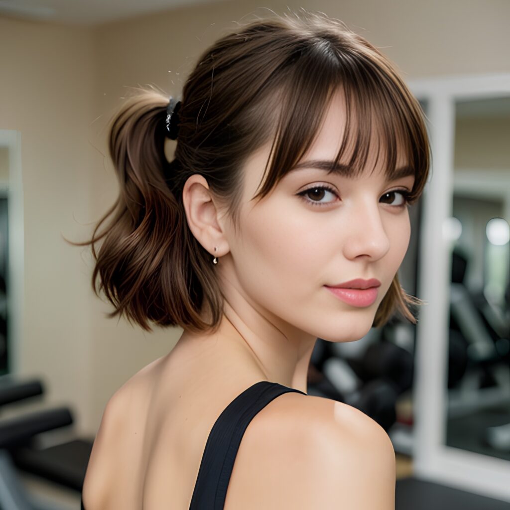 back bangs hair gym 