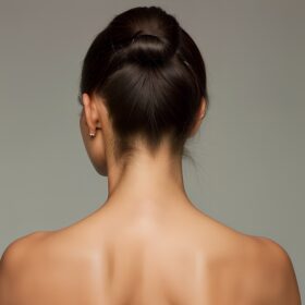 back ponytail haircut beautiful darker skin