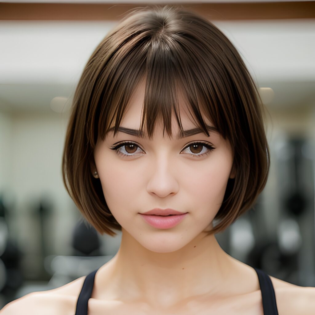 bangs hair gym 