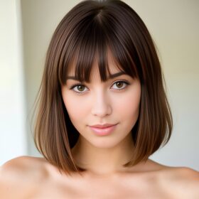 beautiful bangs hair