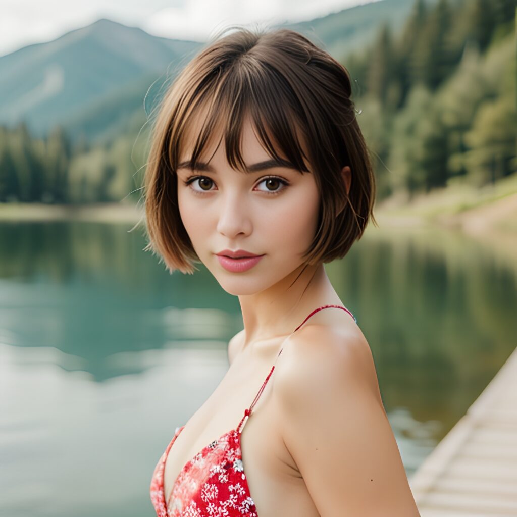 bikini pixie haircut lake 