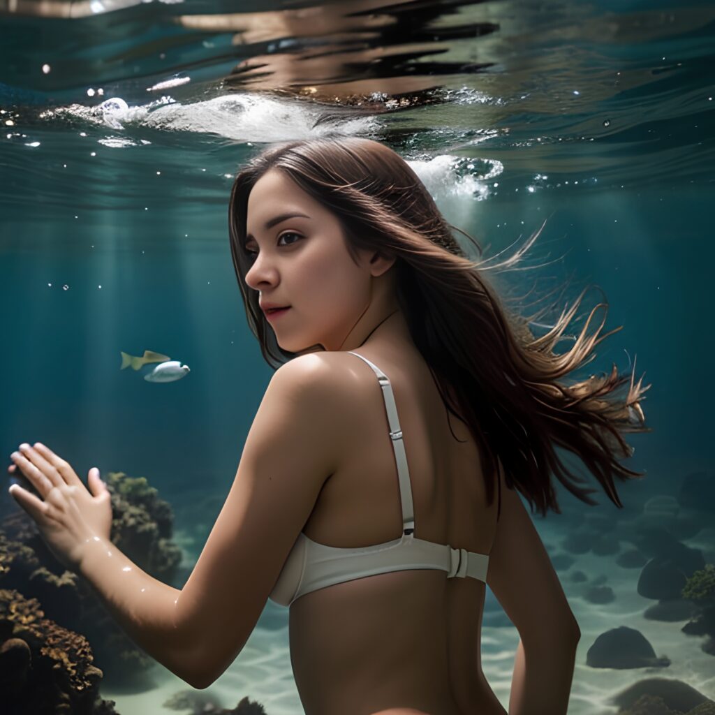 bra back blowjob underwater 