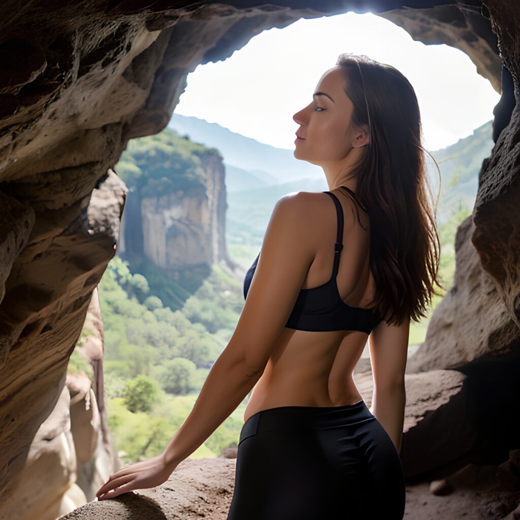 cave back yoga pants 