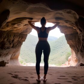 cave yoga pants middle eastern