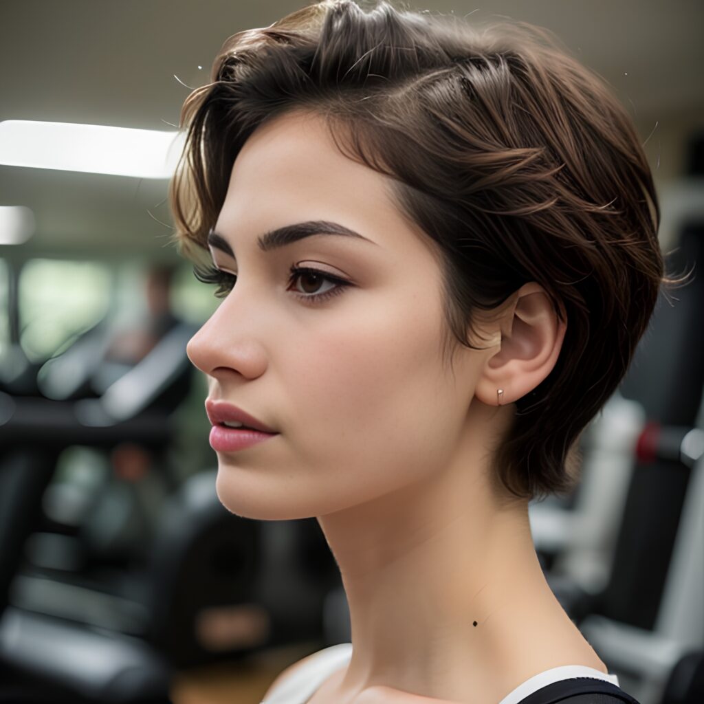 close gym pixie haircut 