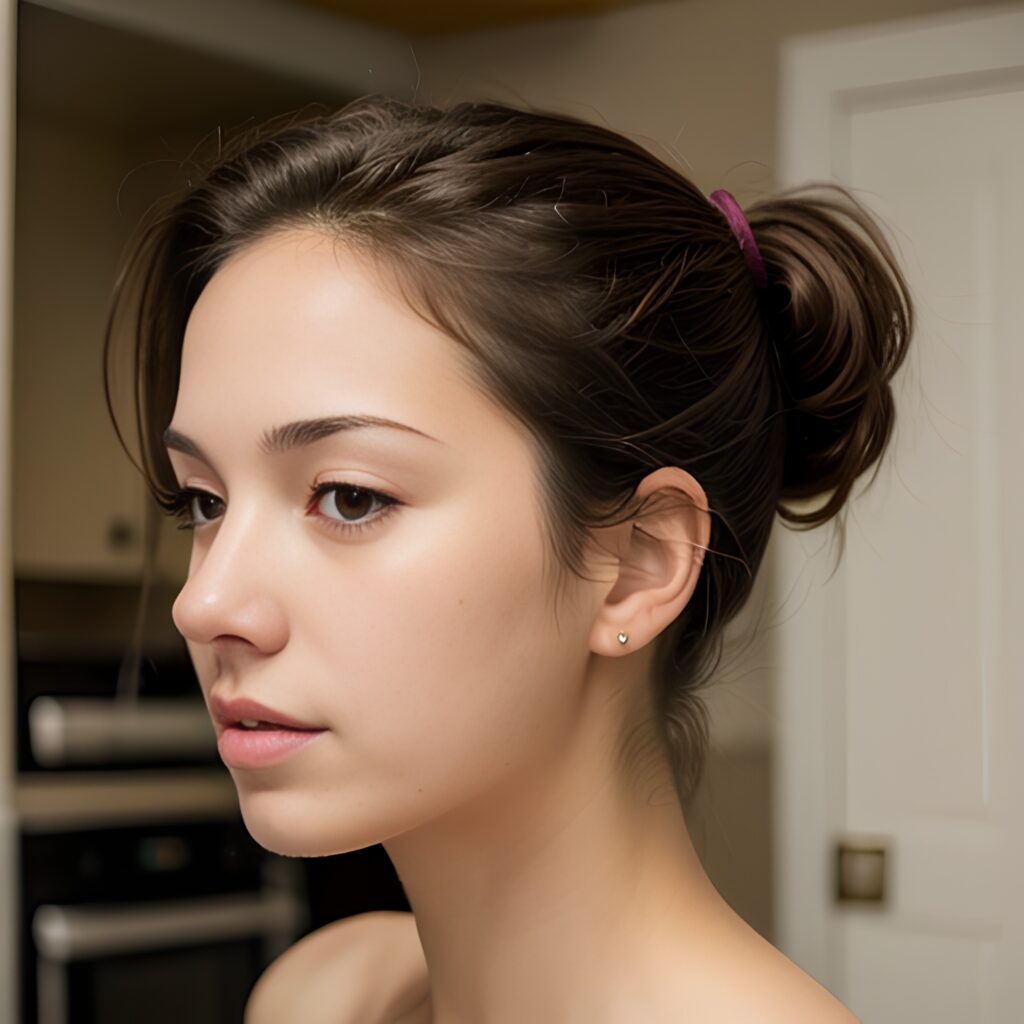 close ponytail haircut kitchen 