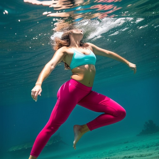 filipina yoga pants underwater 