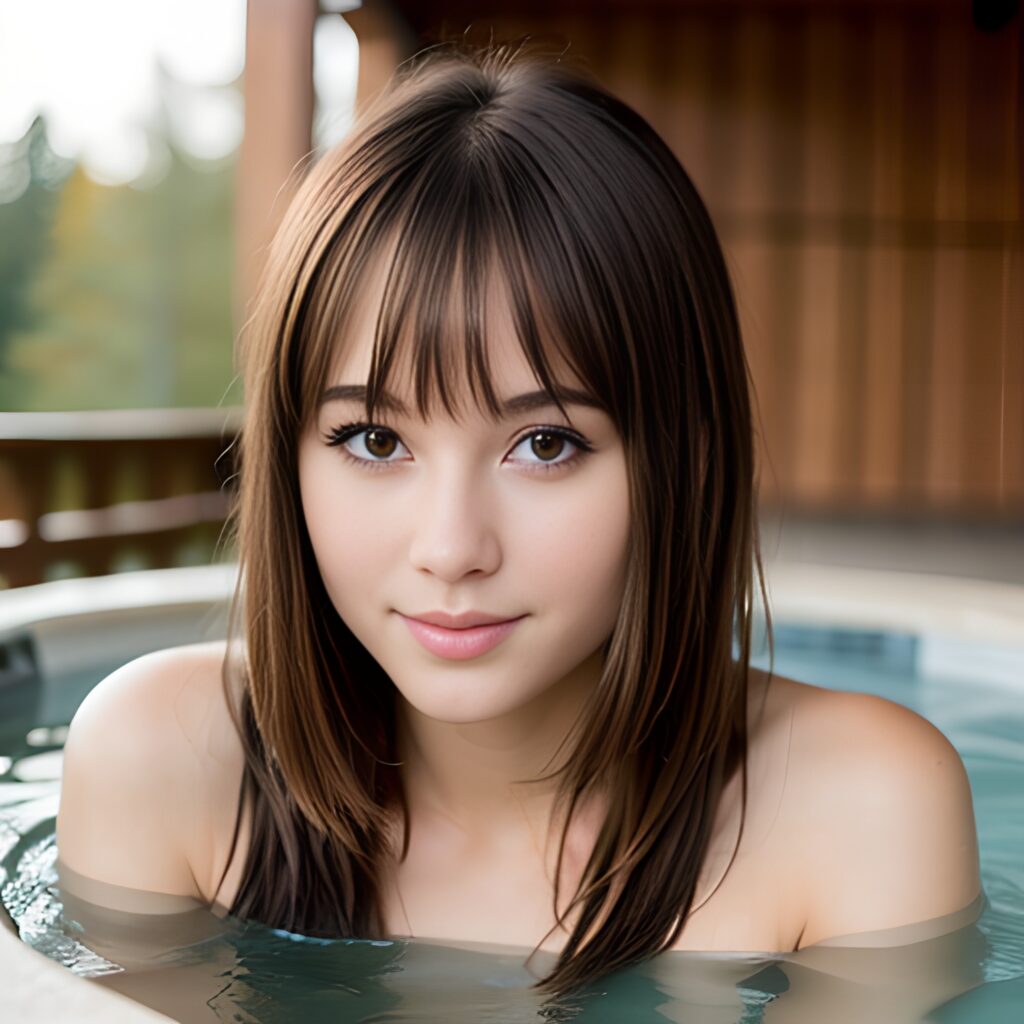 hot tub middle eastern close bangs hair 