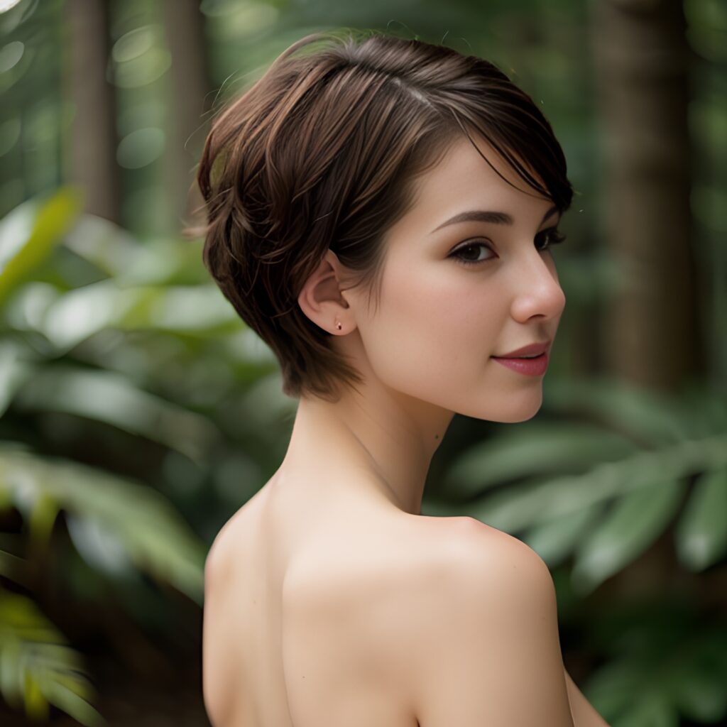 indonesian pixie haircut back 