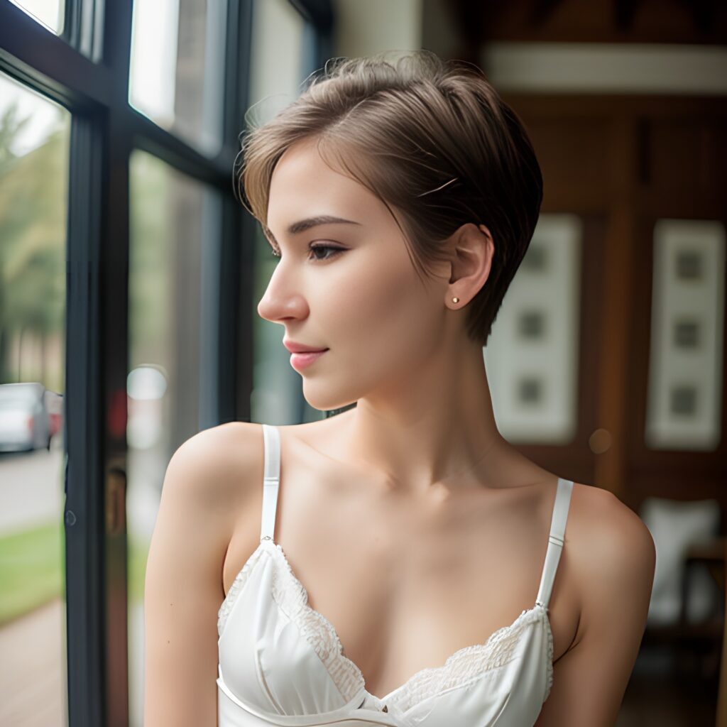 lingerie pixie haircut 