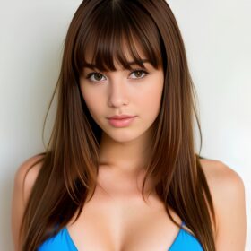 long hair bikini bangs hair