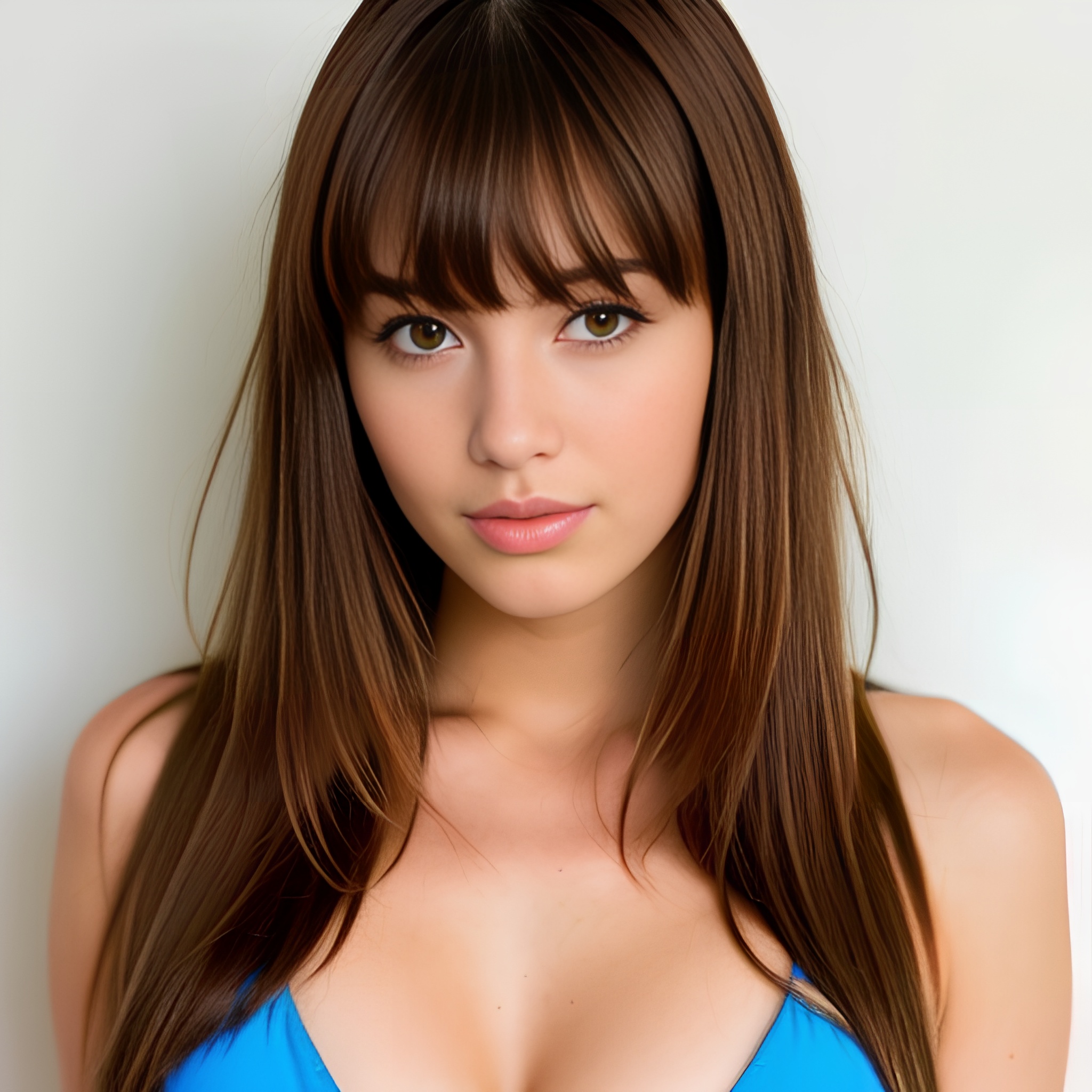 long hair bikini bangs hair 