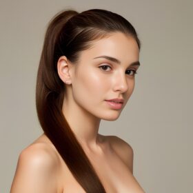 perfect body ponytail haircut long hair close