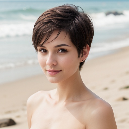 pixie haircut beach indian 