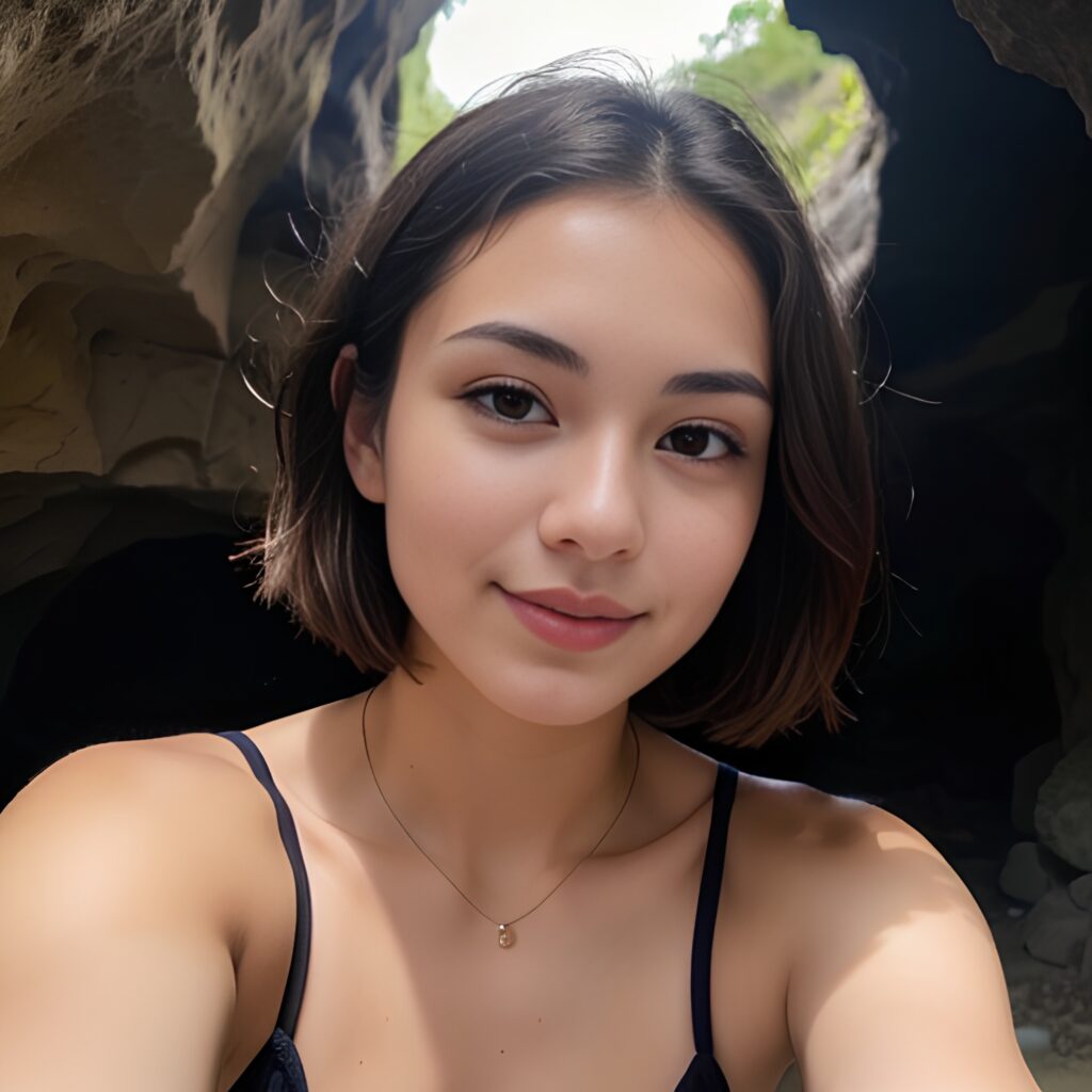 pixie haircut cave bikini 