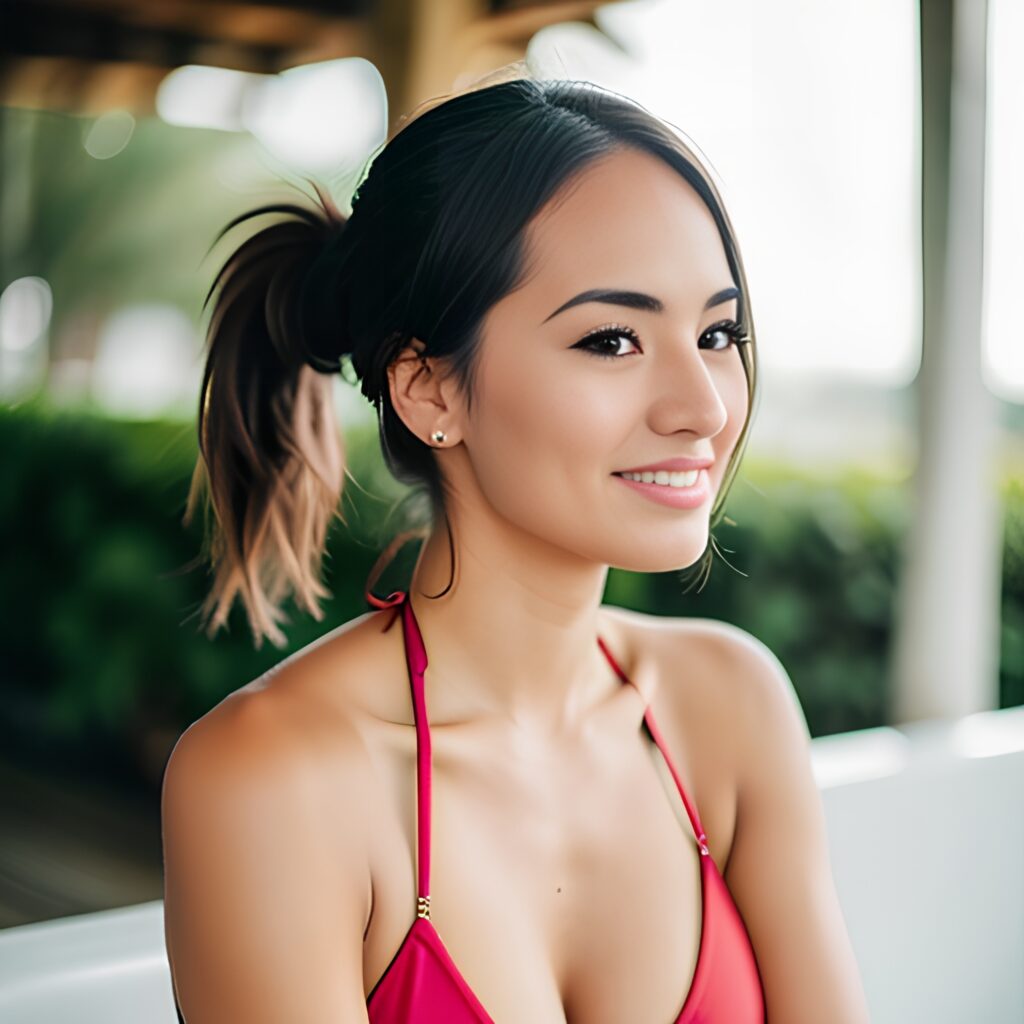 ponytail haircut bikini filipina 