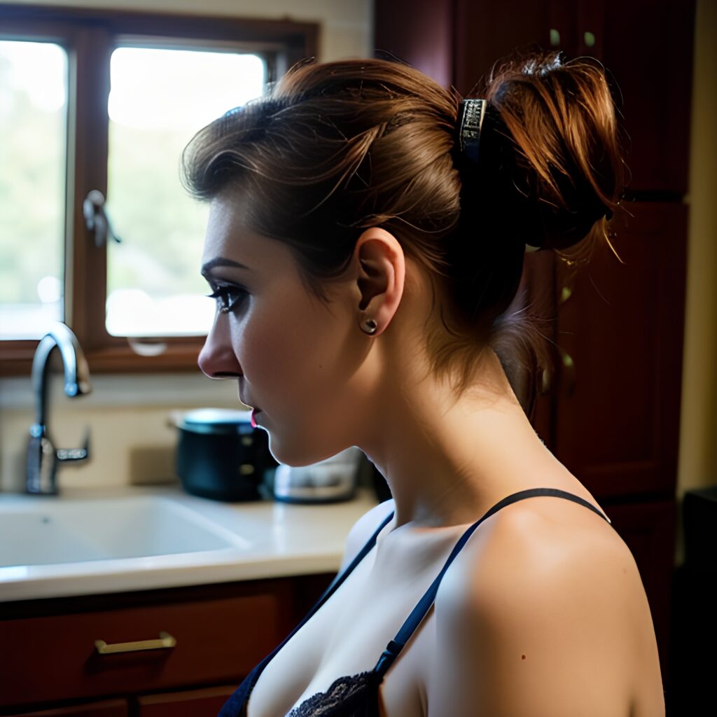 ponytail haircut kitchen lingerie 