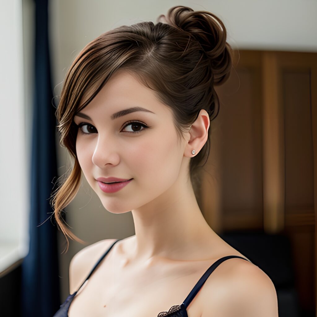 ponytail haircut lingerie 