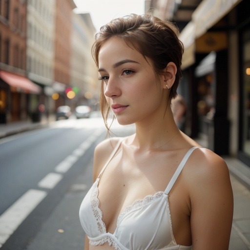 street lingerie pixie haircut 